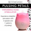 Pulsing Petals Throbbing Rose Clit Stimulator - Pink