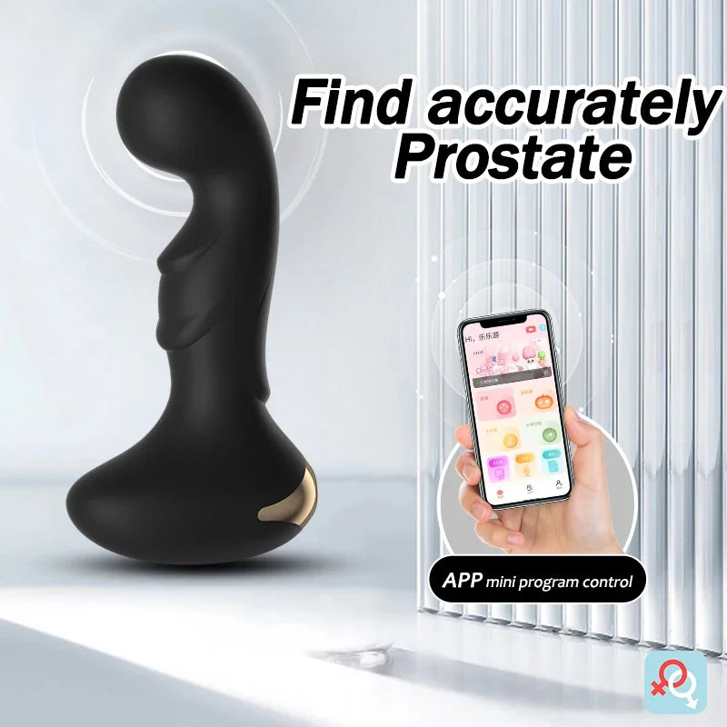 Male Thrusting Prostate Massager Bluetooth APP Vibrator