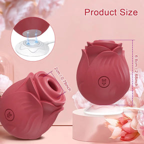 Women Nipple Massager Rose-Sucking Vibrator for Clitoral Vacuum Stimulator Vibrating Female Masturbator Sex Toys for Adults