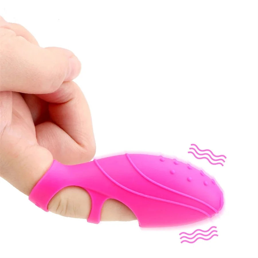 Finger Sleeve Vibrator G Spot Massager Clitoris Stimulator